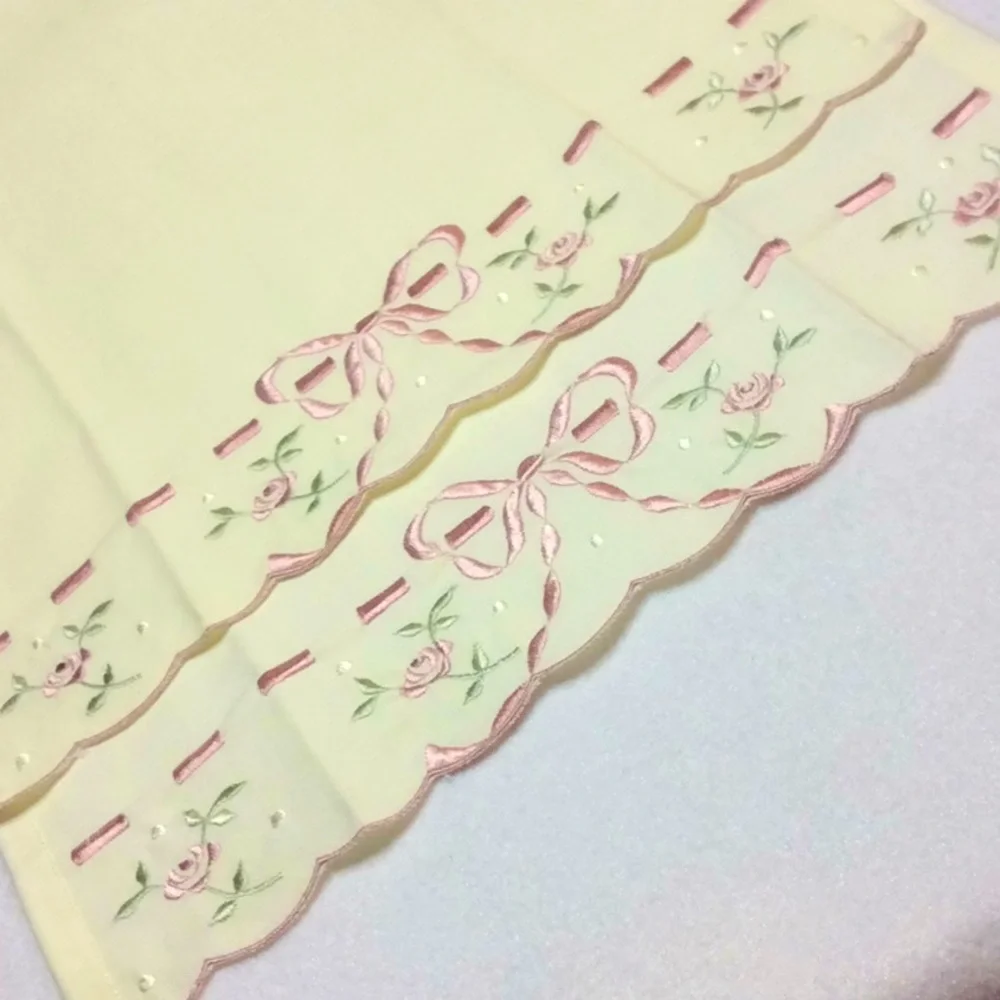 FINAL SALE PRICE Embroidered Fingertip Linens from the Philippines